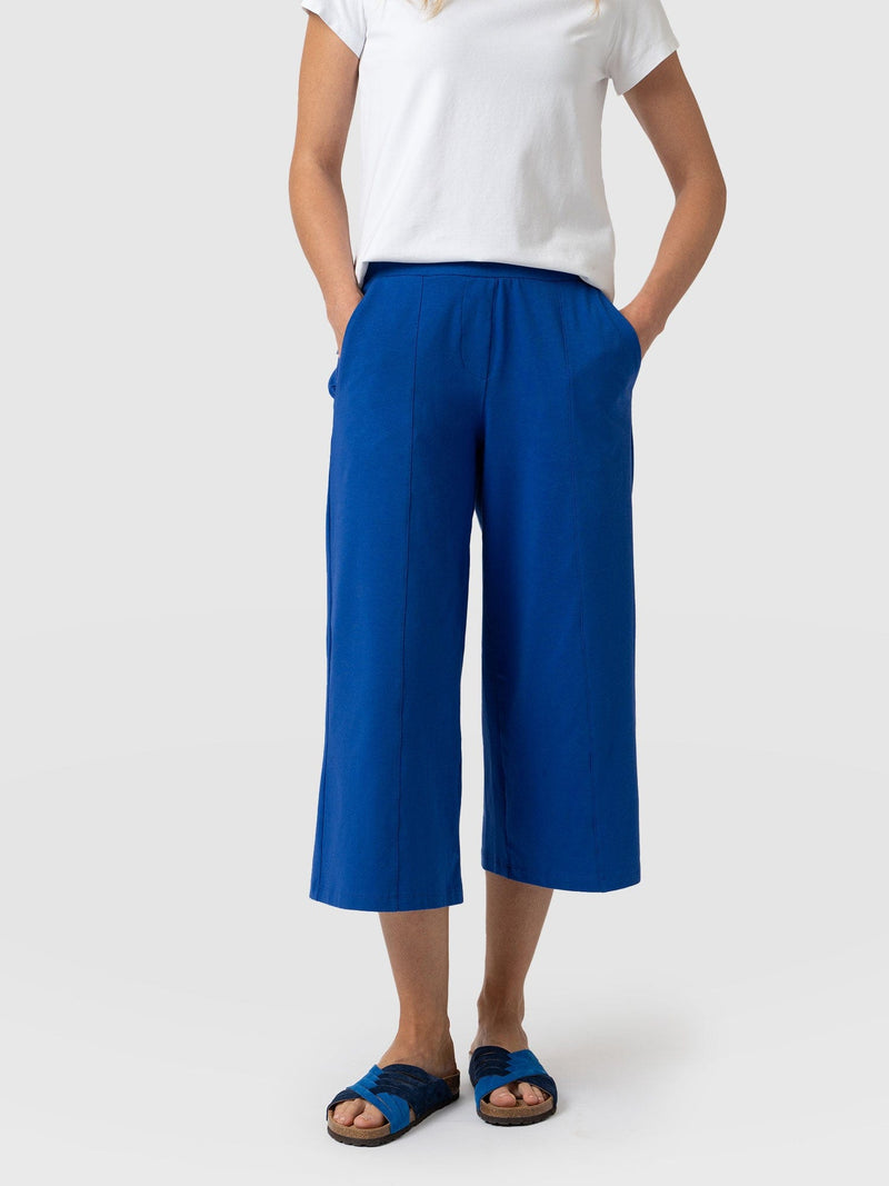 Cara Wide Leg Culotte - Cobalt Blue