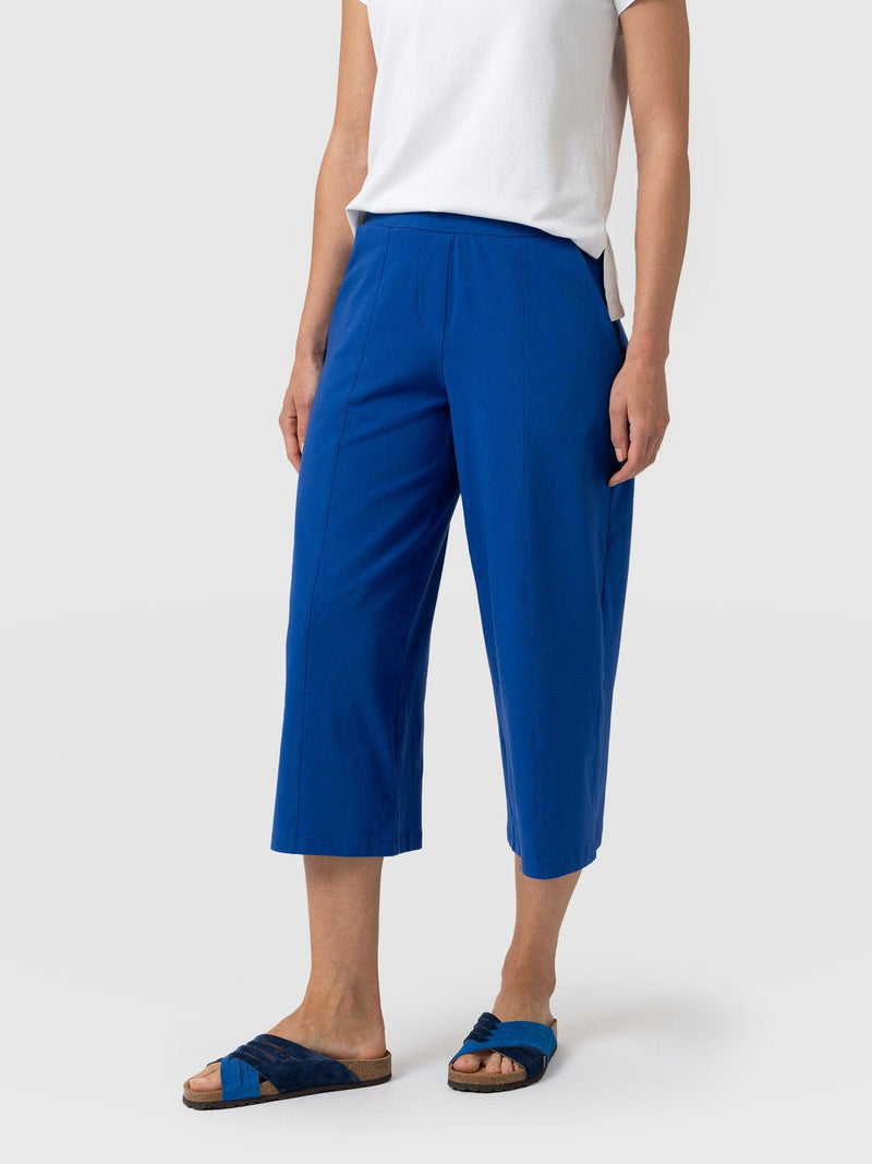 Cara Wide Leg Culotte - Cobalt Blue