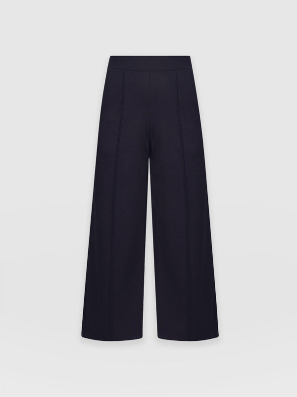 Cara Wide Leg Culotte - Navy