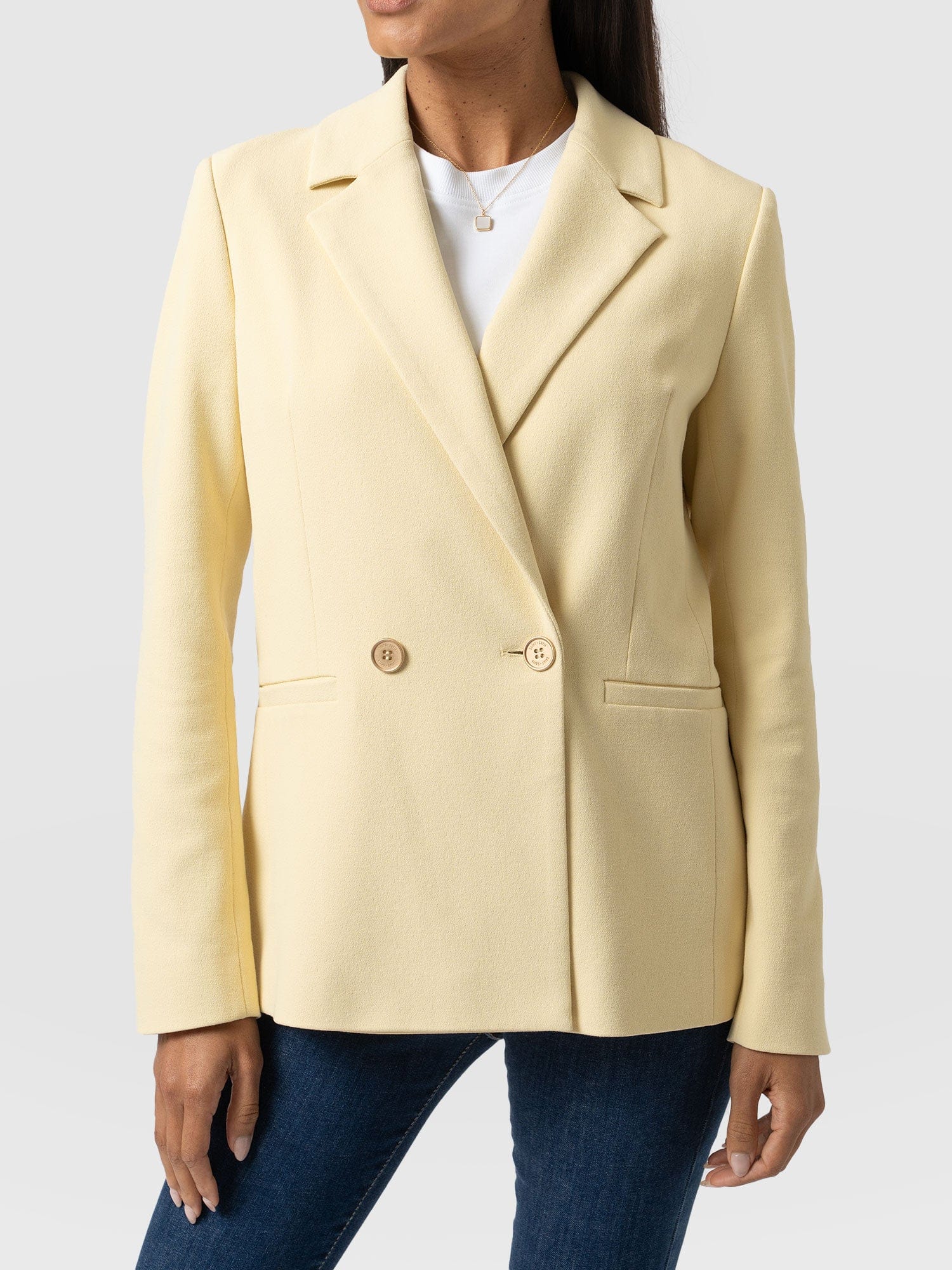 Carmen Blazer Yellow - Women's Blazers | Saint + Sofia® UK