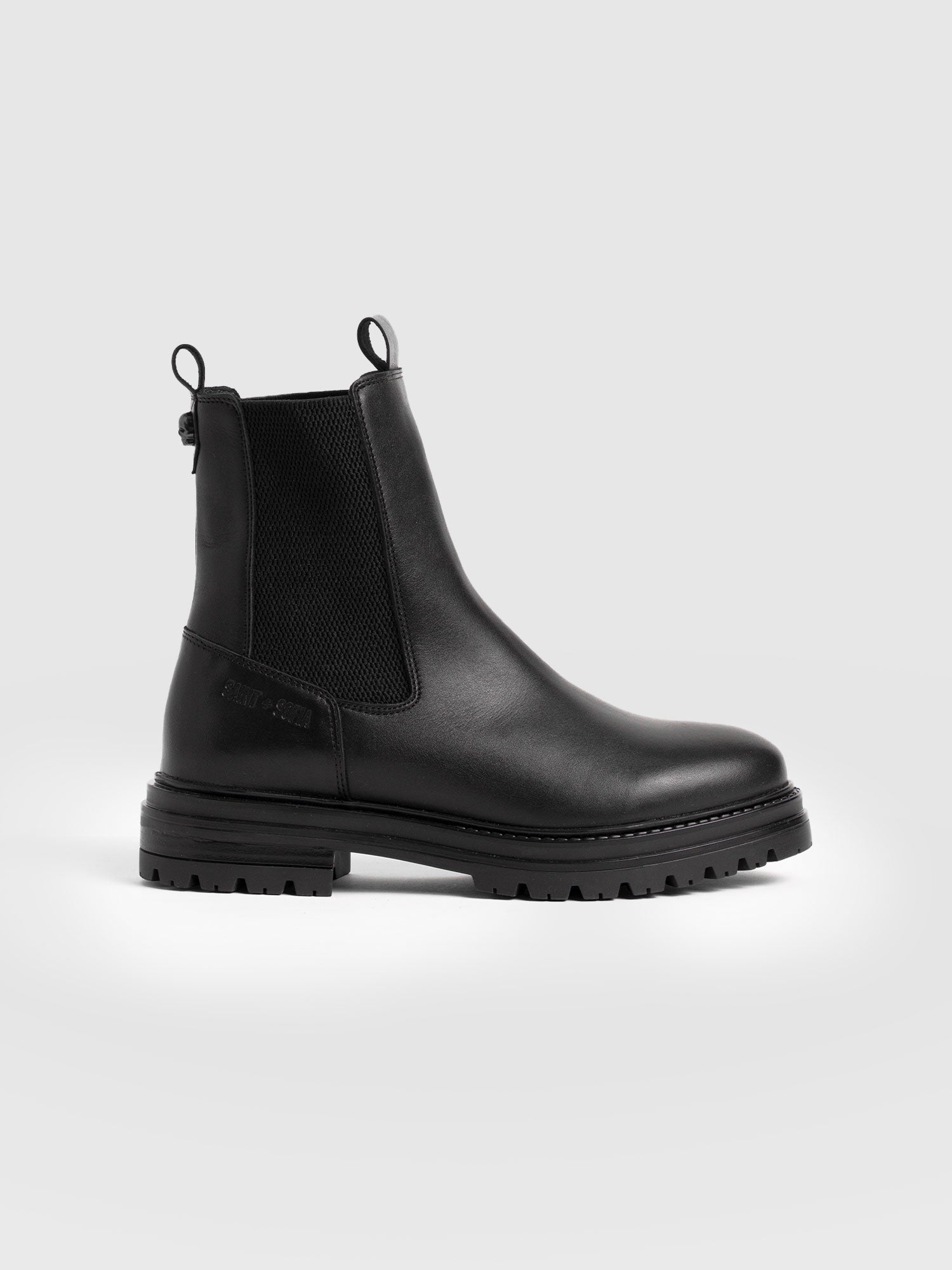 Carnaby Chelsea Boot Black - Women's Leather Boots | Saint + Sofia® UK
