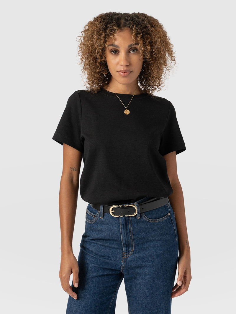 Chelsea Crew Neck Tee - Black