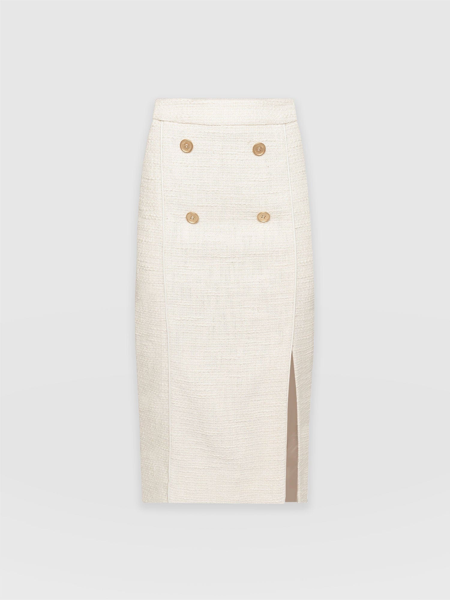 Chelsea Pencil Skirt - Cream Bouclé