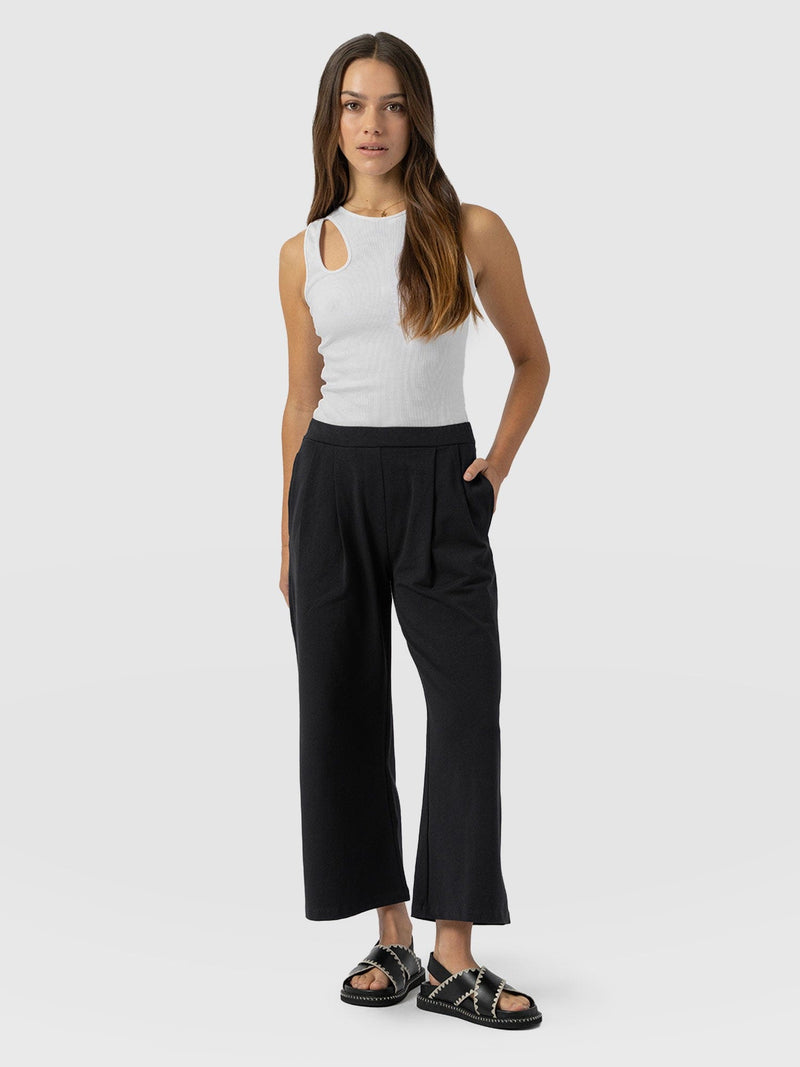 City Culotte - Black Pleats