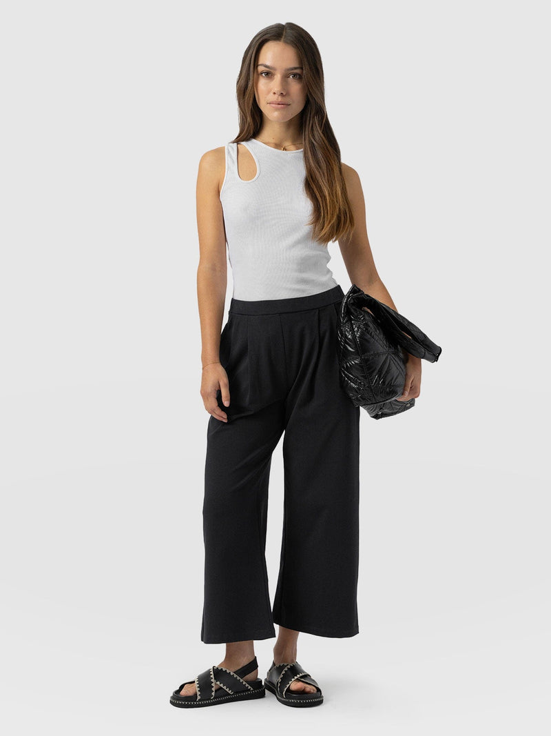 City Culotte - Black Pleats