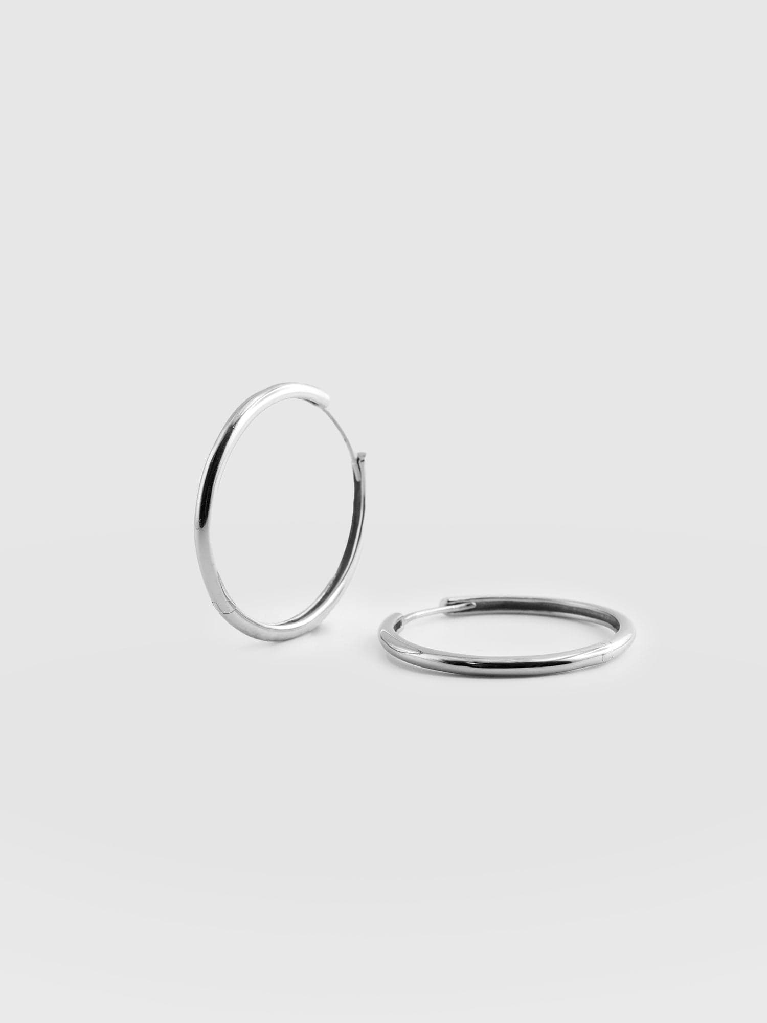 Classic Hoop Earrings Silver - Women's Jewellery | Saint + Sofia® UK