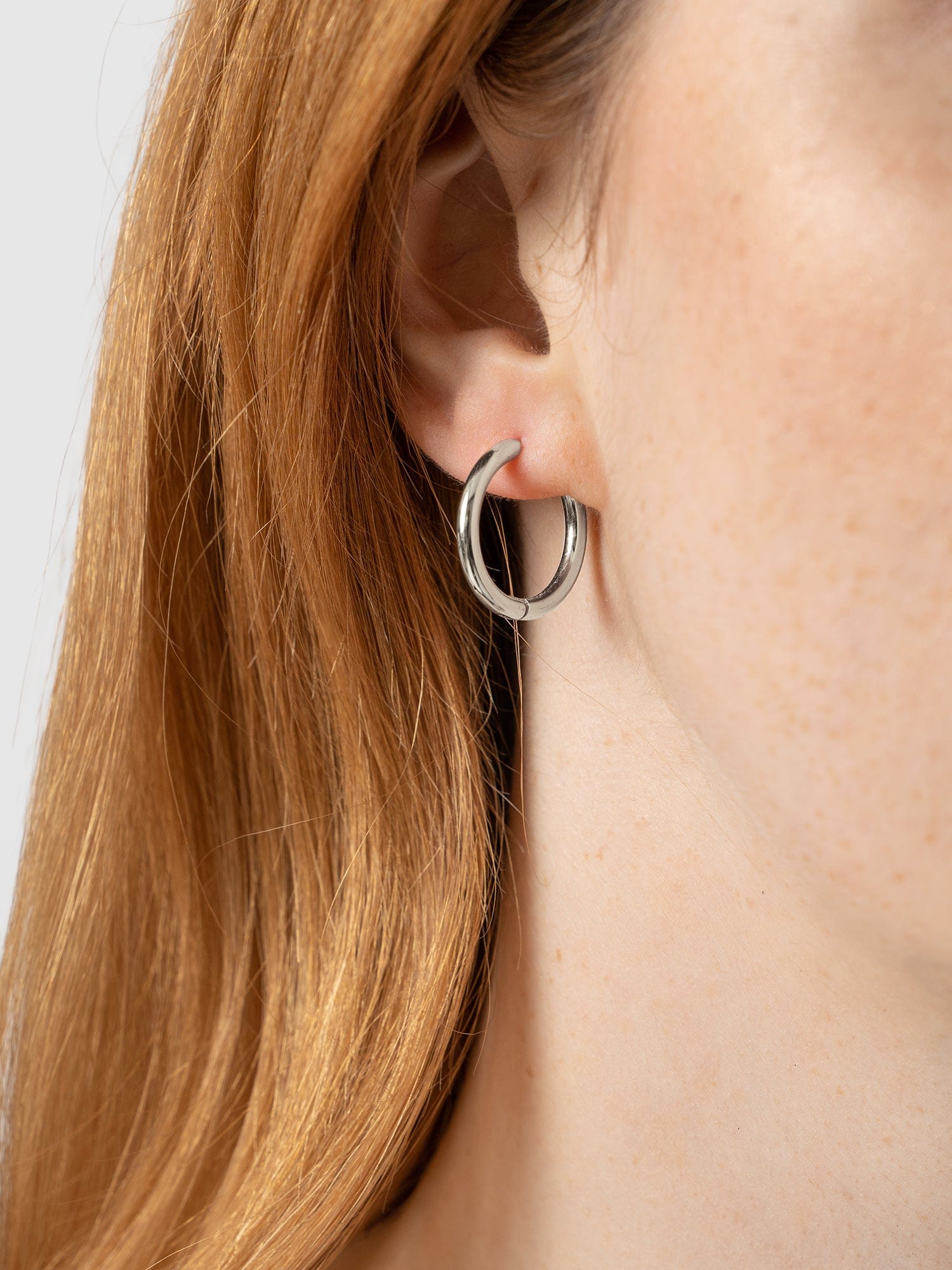 Classic Hoop Earrings Silver - Women's Jewellery | Saint + Sofia® UK