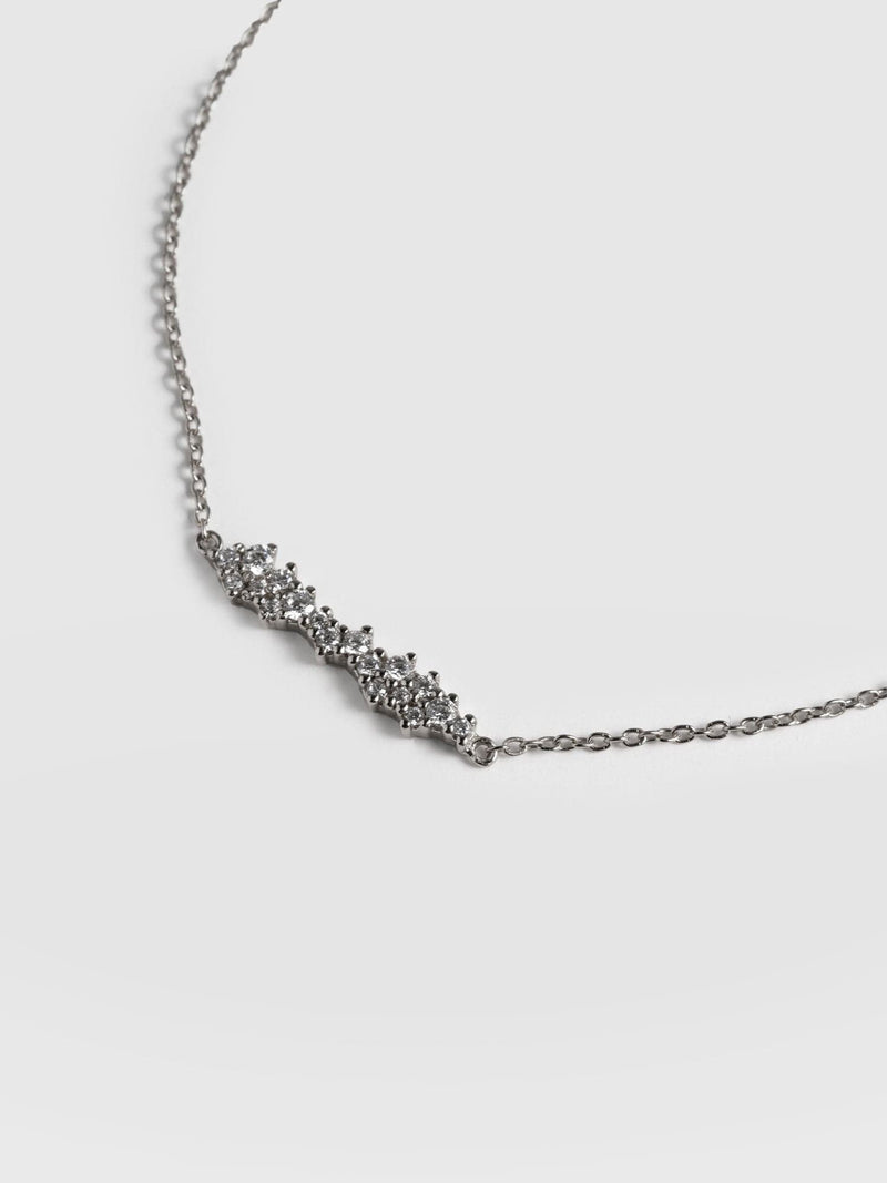 Constellation Cluster Bar Bracelet - Silver