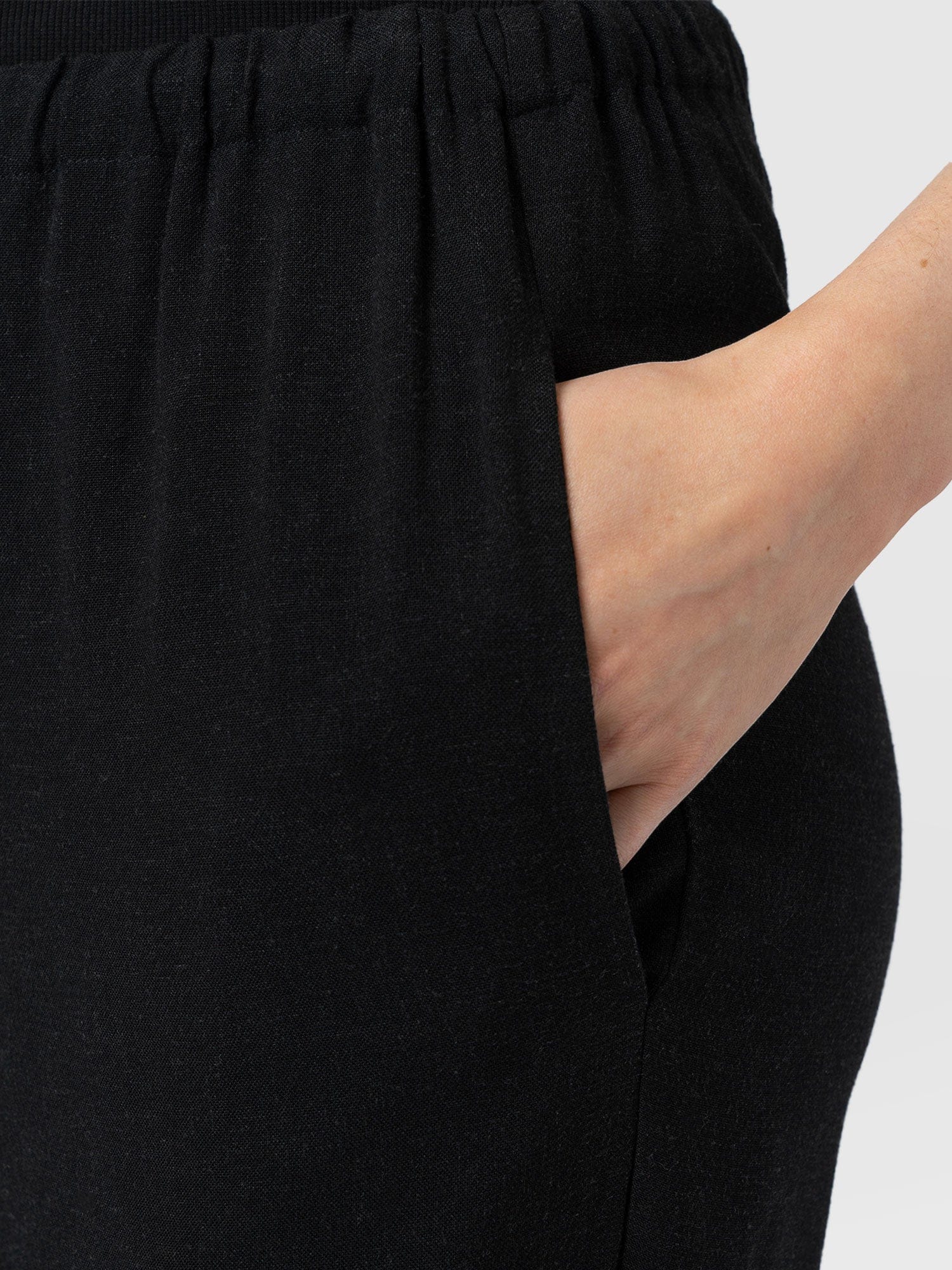 Corinne Linen Pant - Black