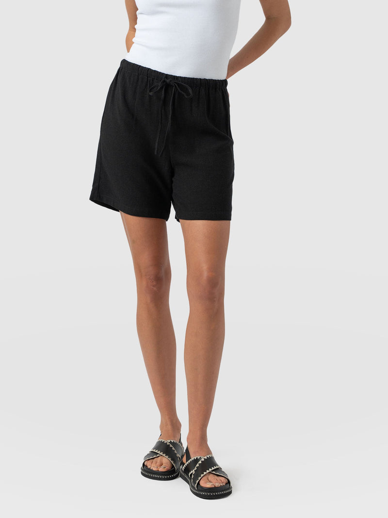 Corinne Linen Short - Black