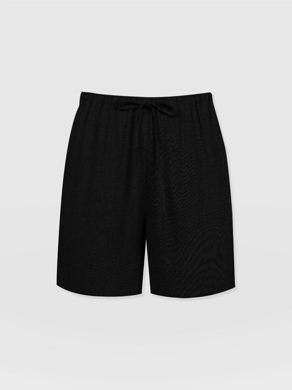 Corinne Linen Short - Black