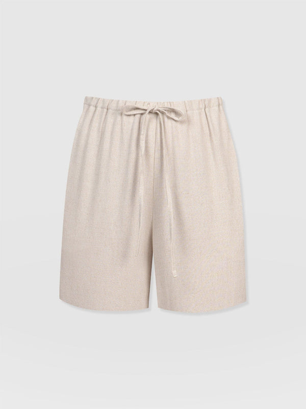 Corinne Linen Short - Oatmeal