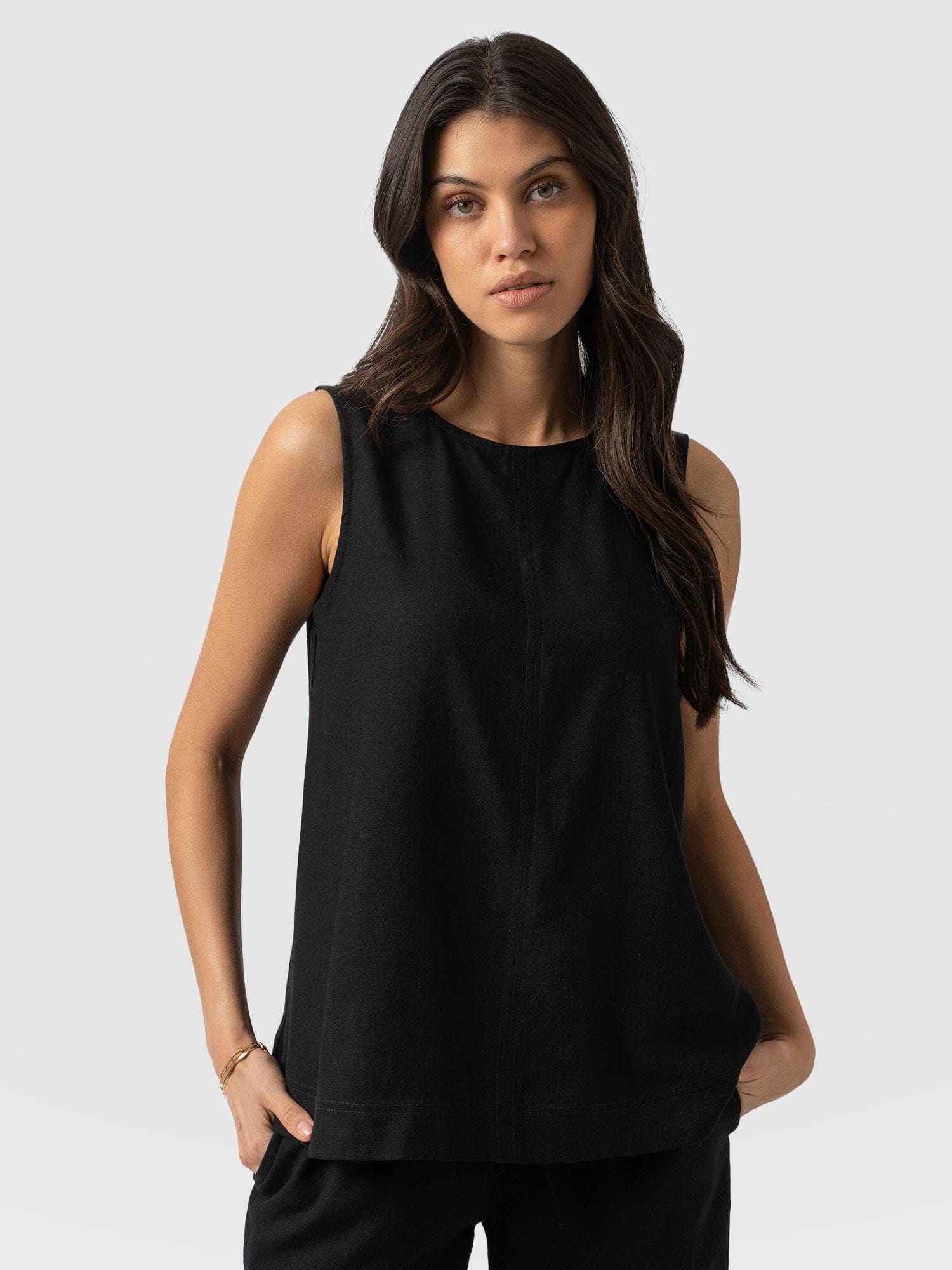 Corinne Tunic  - Black