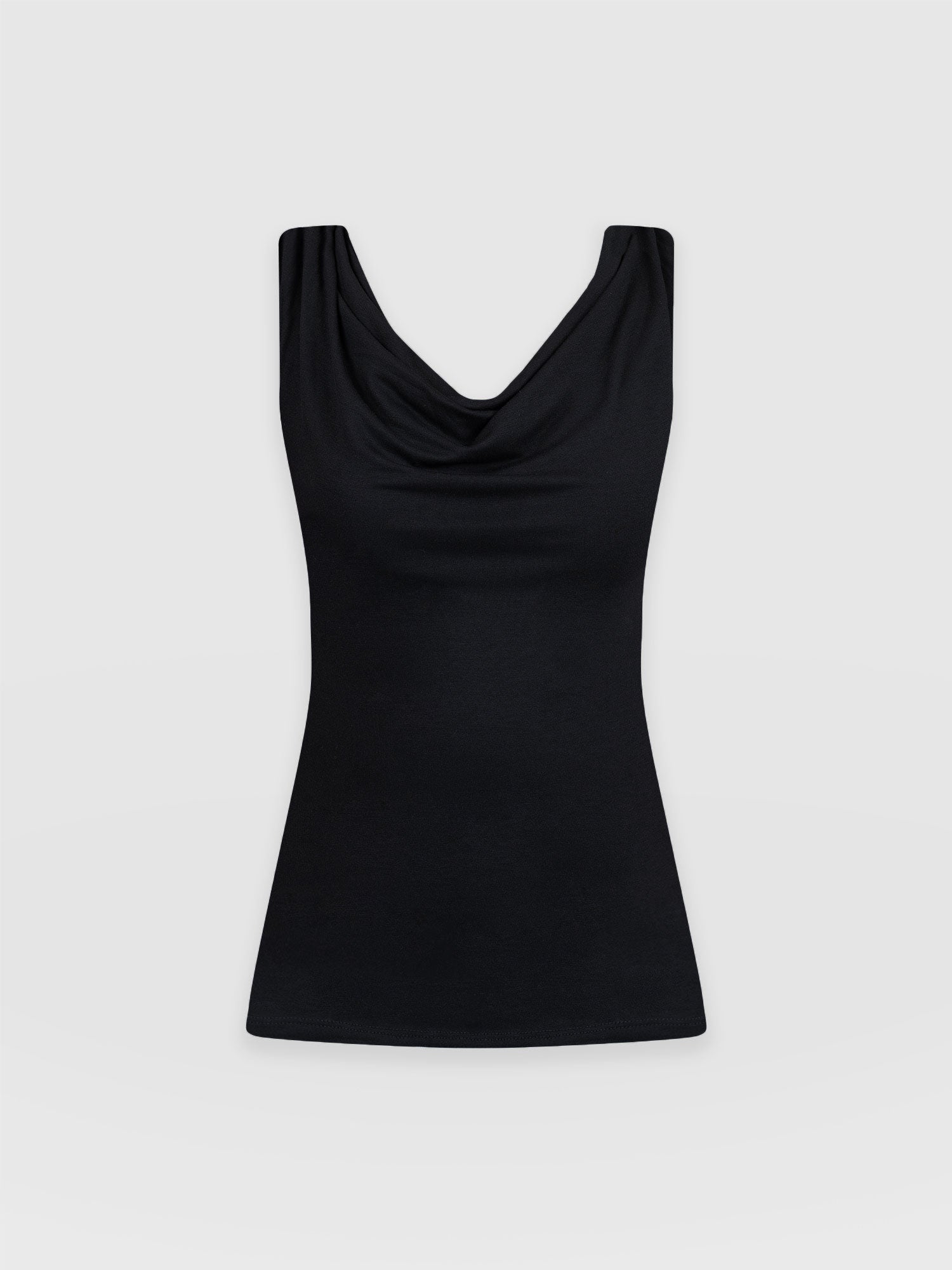 Cowl Neck Cami - Black