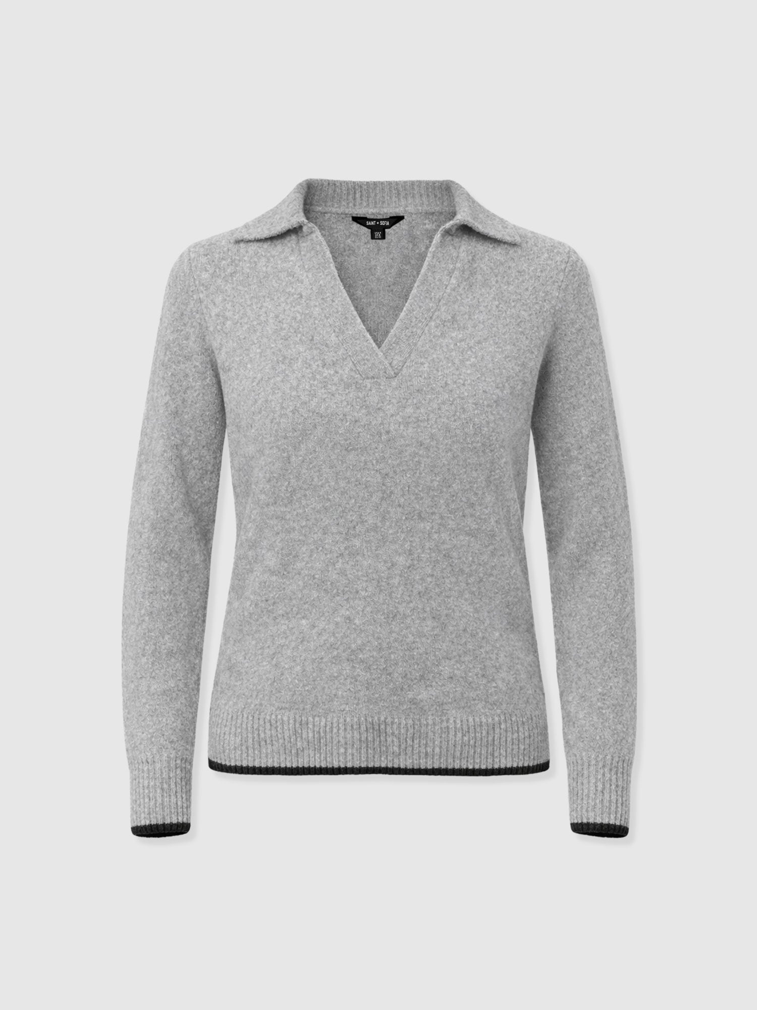 Delphi Polo Knit - Grey