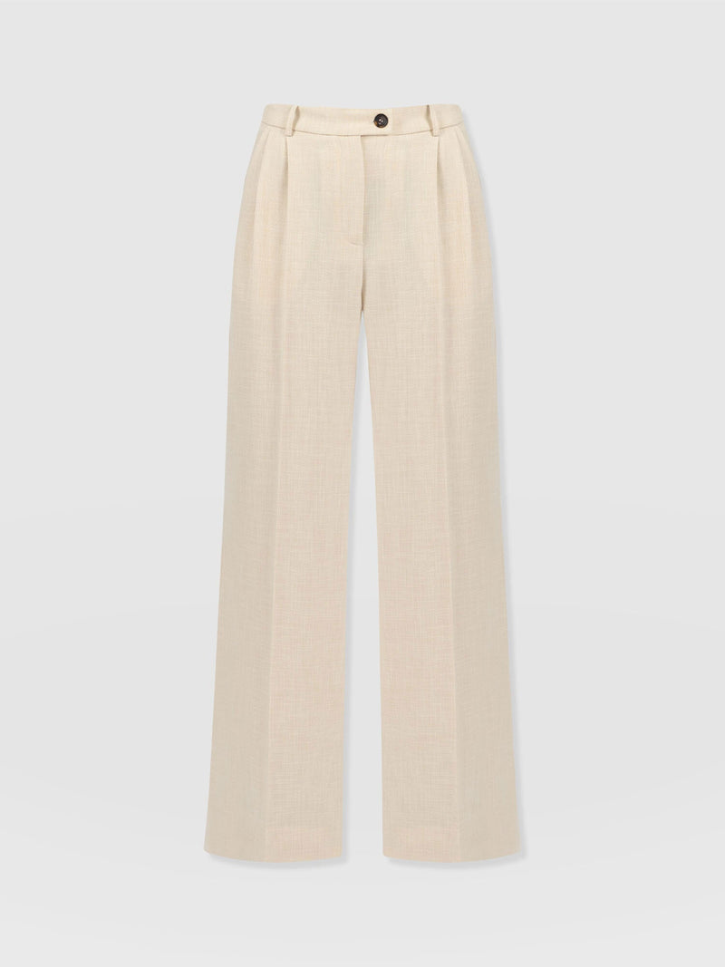 Emery Wide Leg Pant - Cream