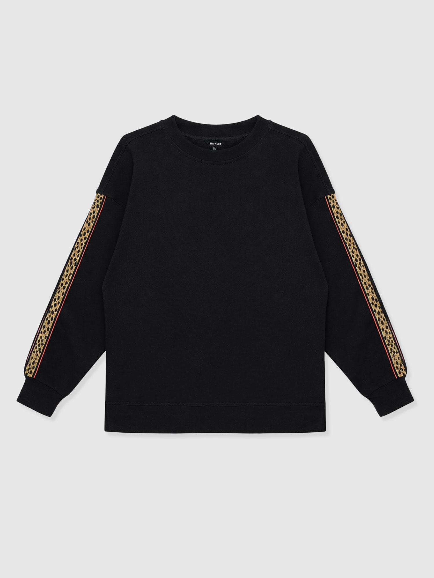 Ennis Sweatshirt - Black - Leopard