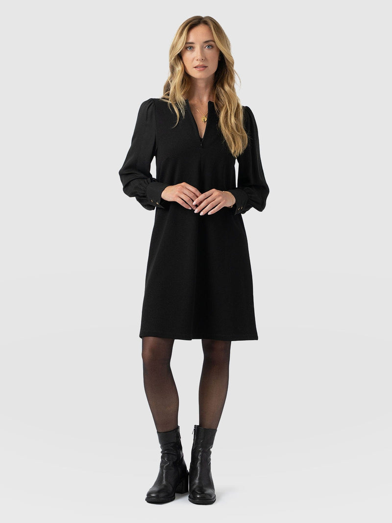 Esme Zip Up Dress Black - Women's Dresses | Saint + Sofia® UK