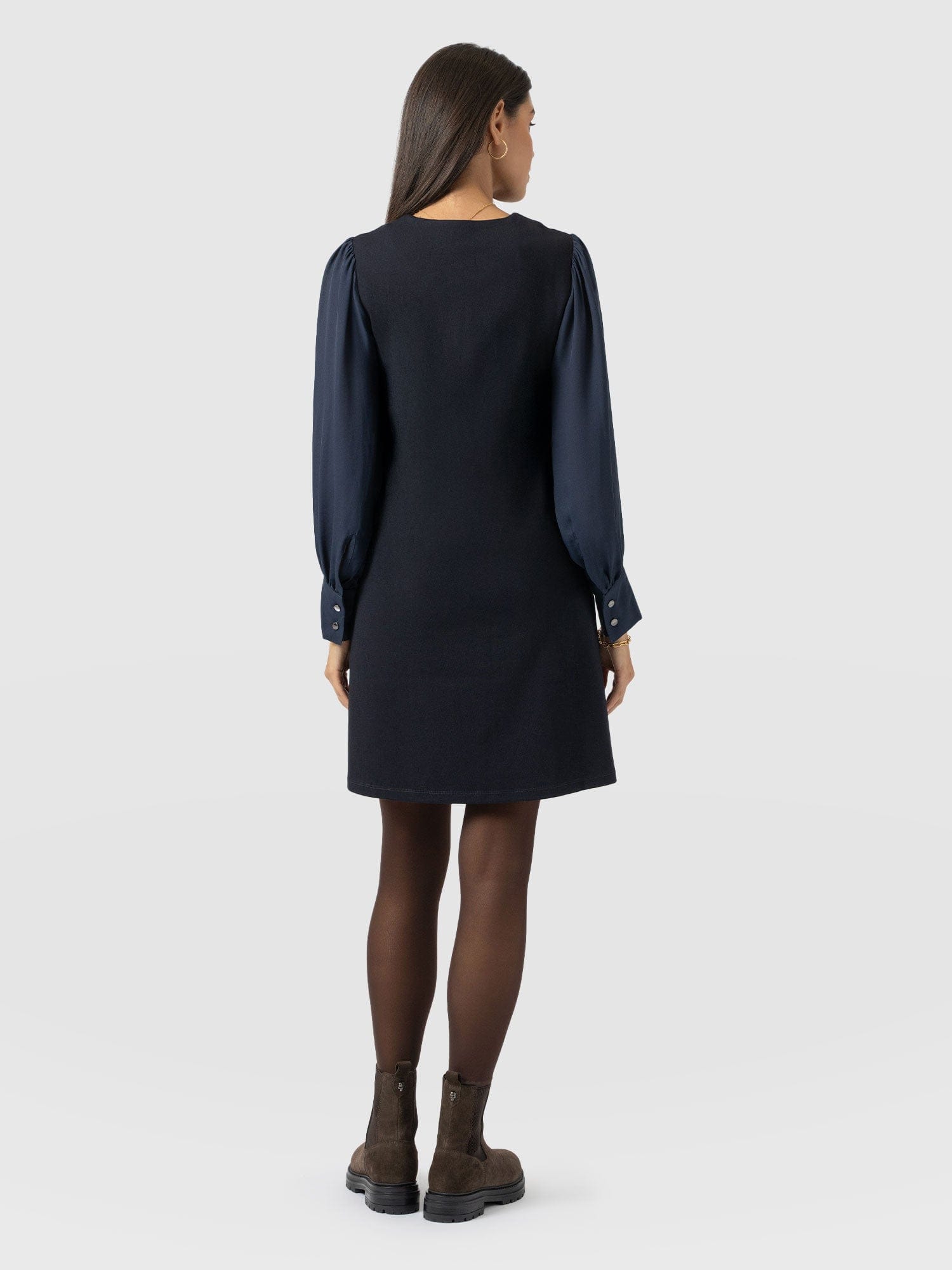 Esme Zip Up Dress Navy - Women's Dresses | Saint + Sofia® UK
