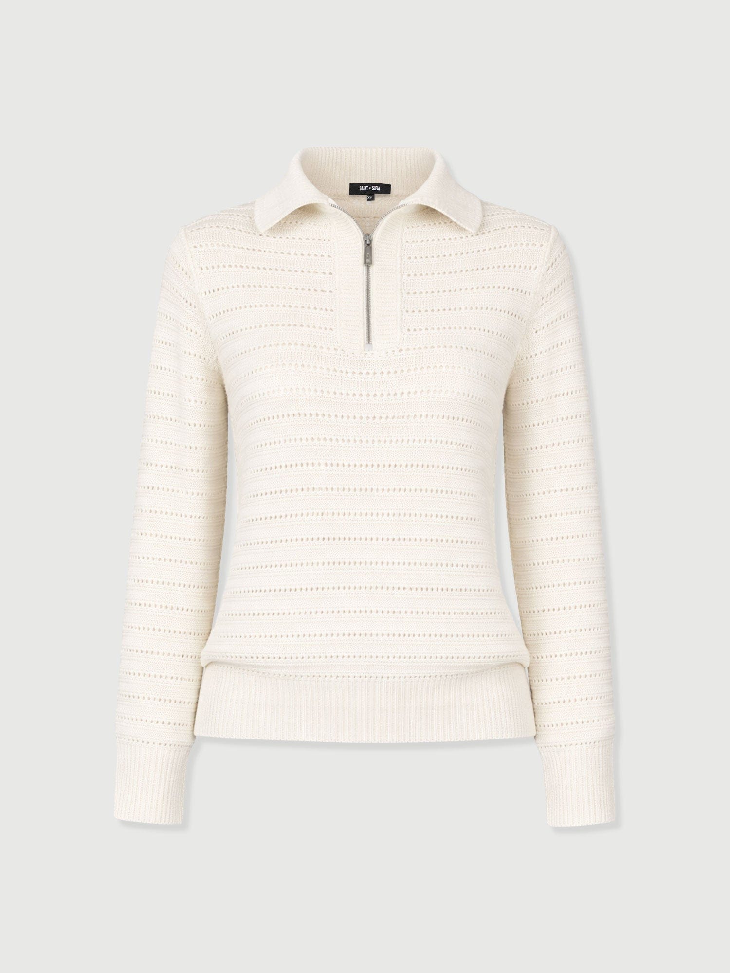 Ester Quarter Zip Knit - Cream