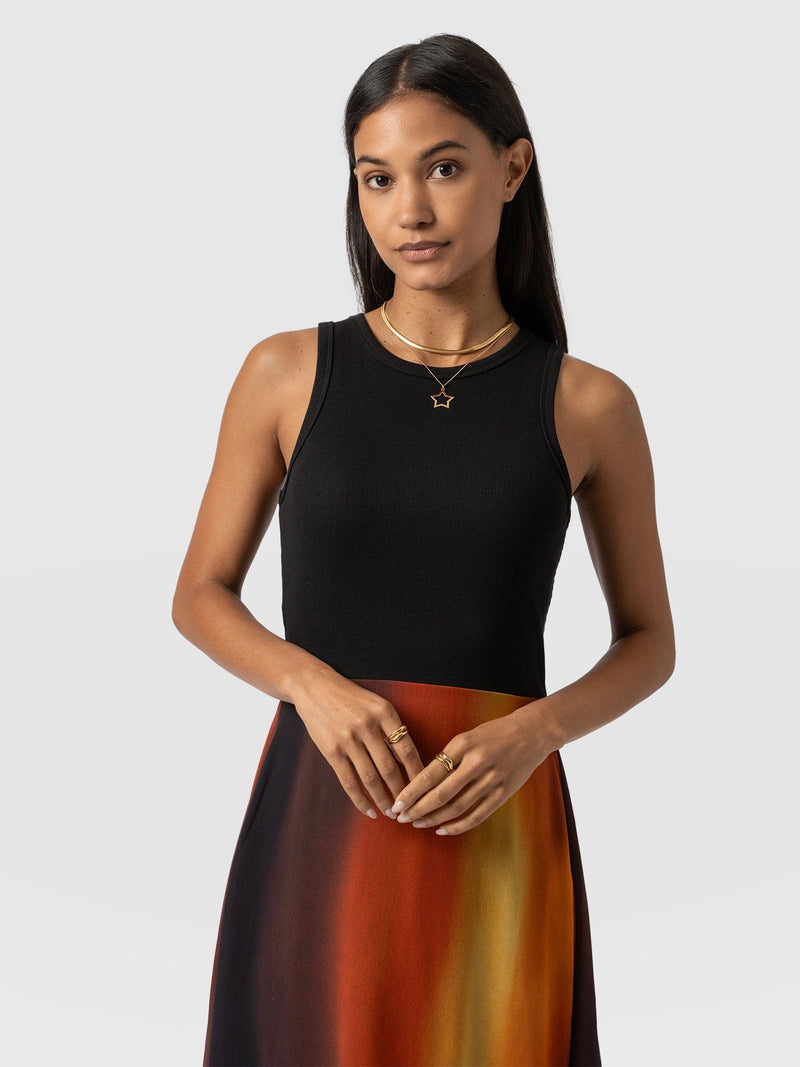 Etta Layered Dress - Amber Gradient