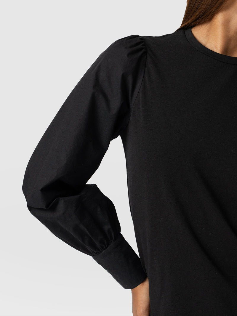 Eva Mock Shirt - Black