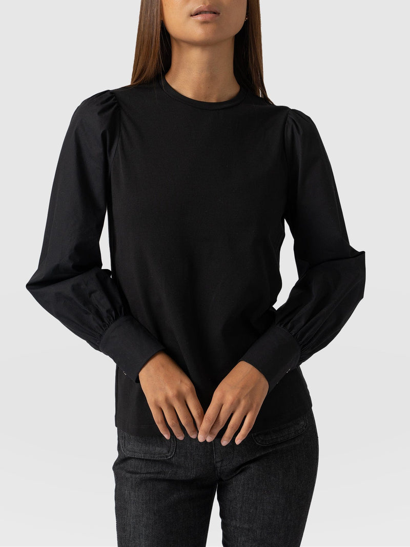 Eva Mock Shirt - Black