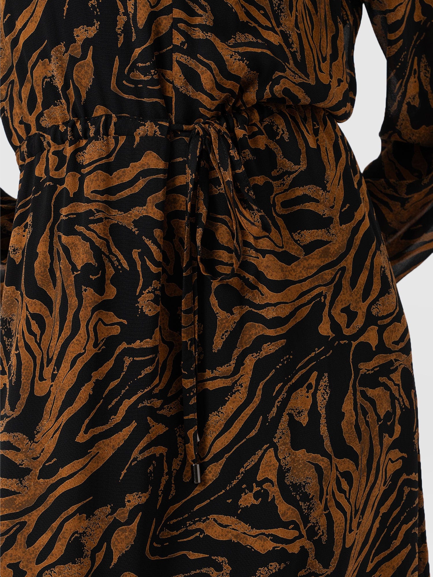 Evelyn High Low Dress - Brown Zebra - Women's Dresses | Saint + Sofia® UK