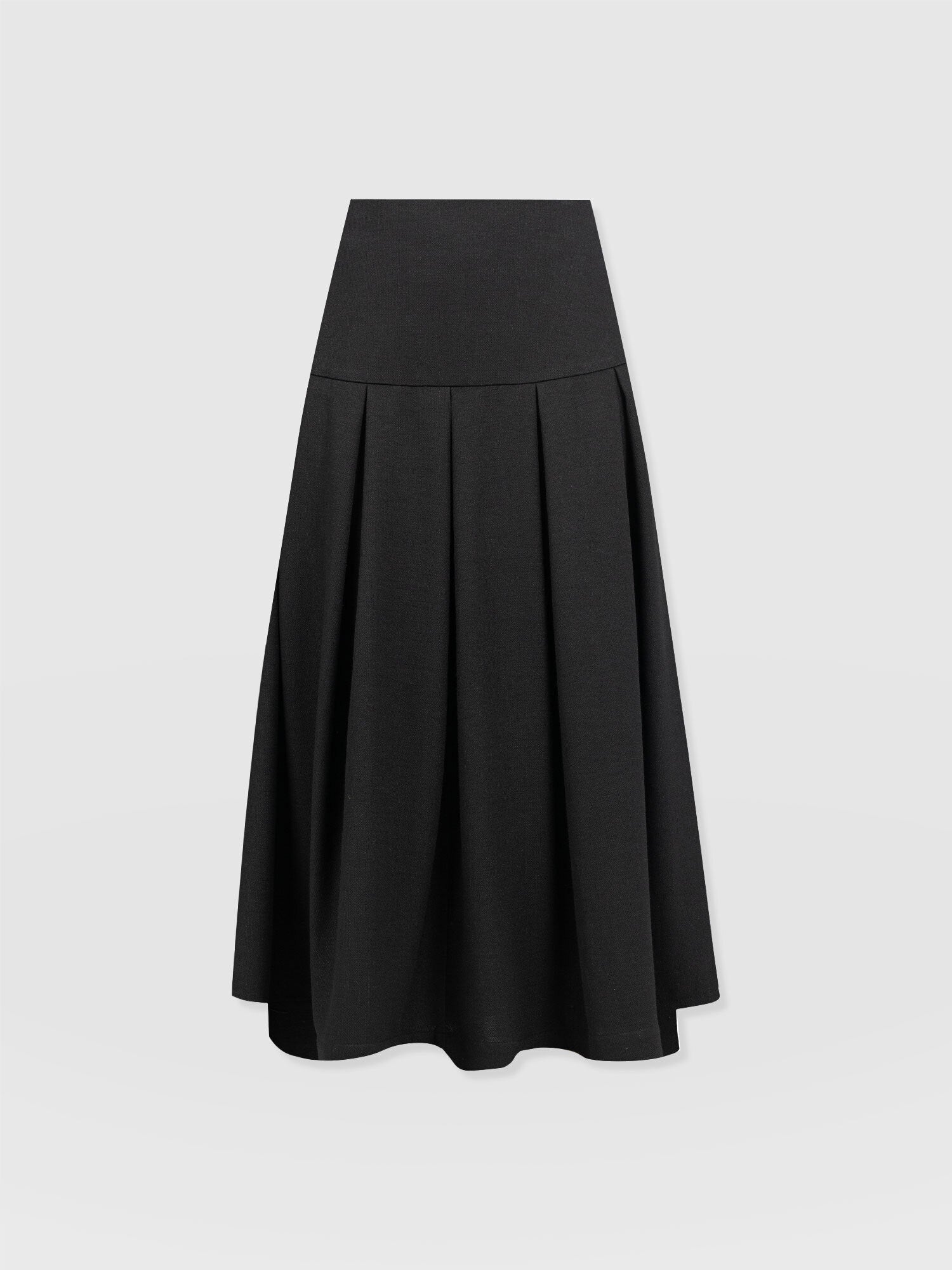 Everly Pleated Skirt - Black - Women's Skirts | Saint + Sofia? UK