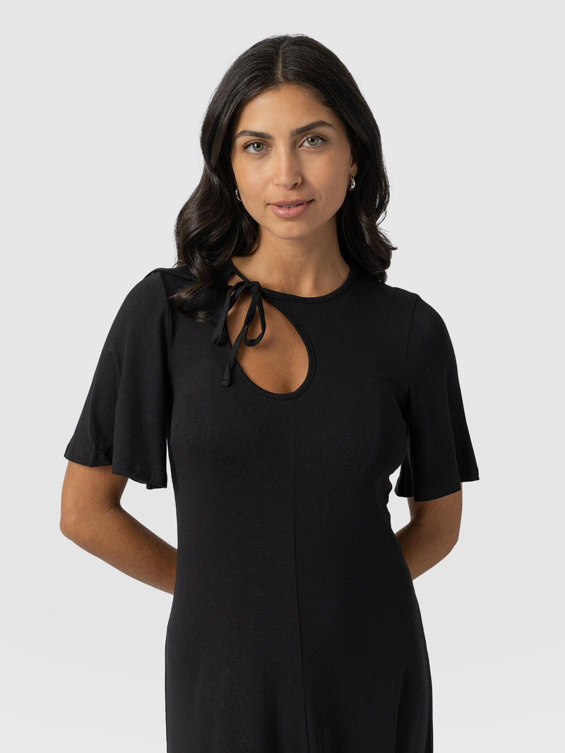 Freya Tie Dress - Black