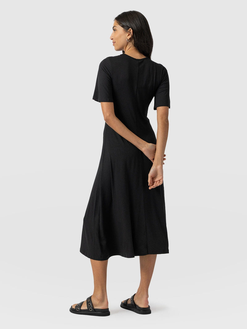 Freya Tie Dress - Black