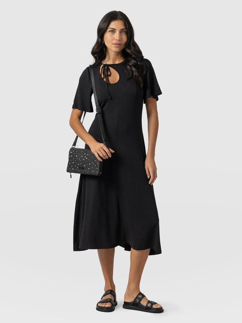 Freya Tie Dress - Black