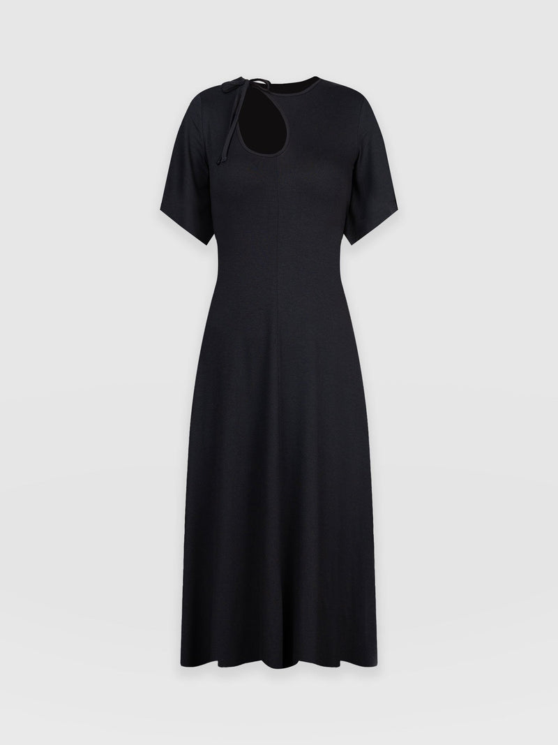 Freya Tie Dress - Black