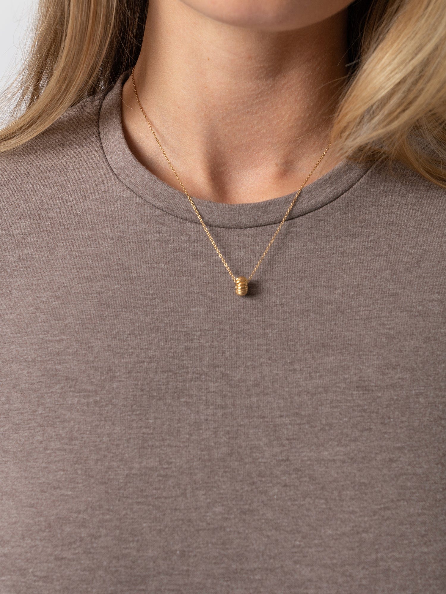 Glen Crew Neck Tee Coco  - Women's T-Shirts | Saint + Sofia® UK