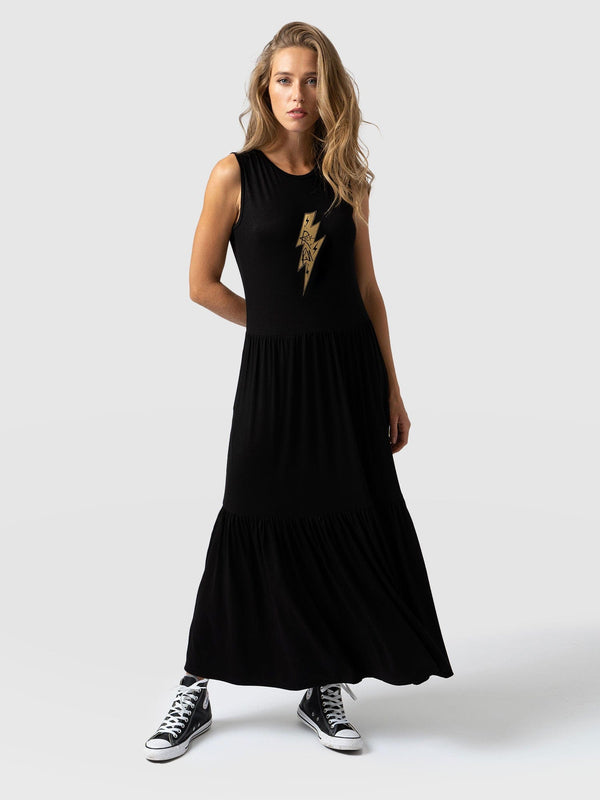 Greenwich Dress - Black Lightning