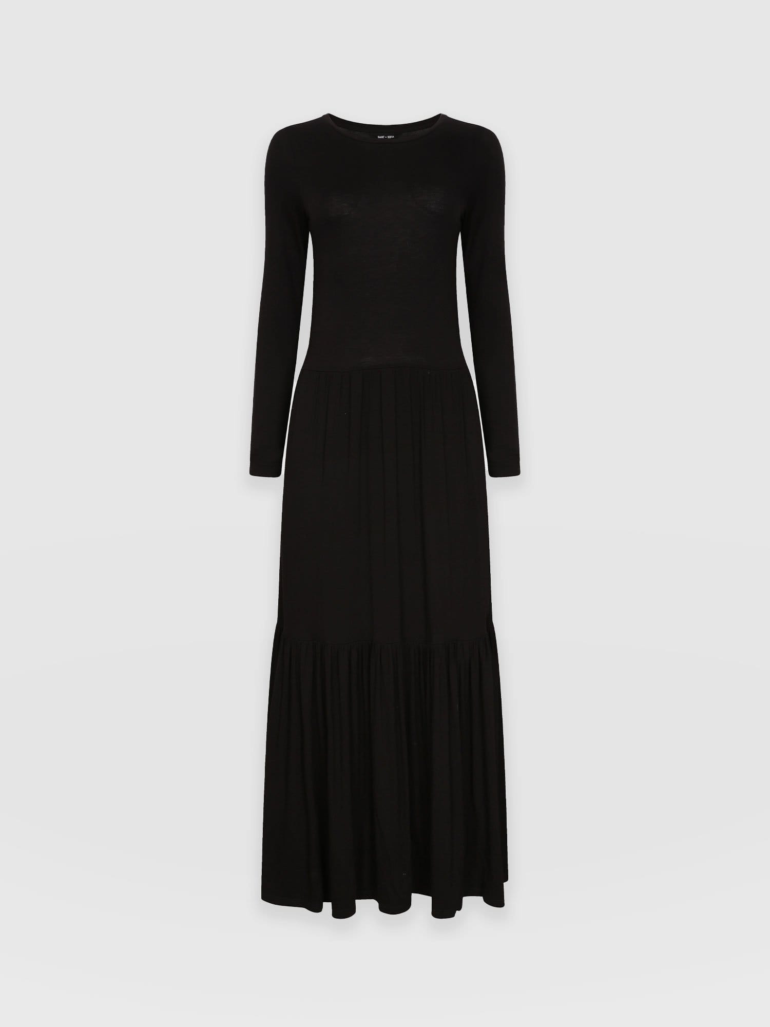 Greenwich Dress Long Sleeve - Black