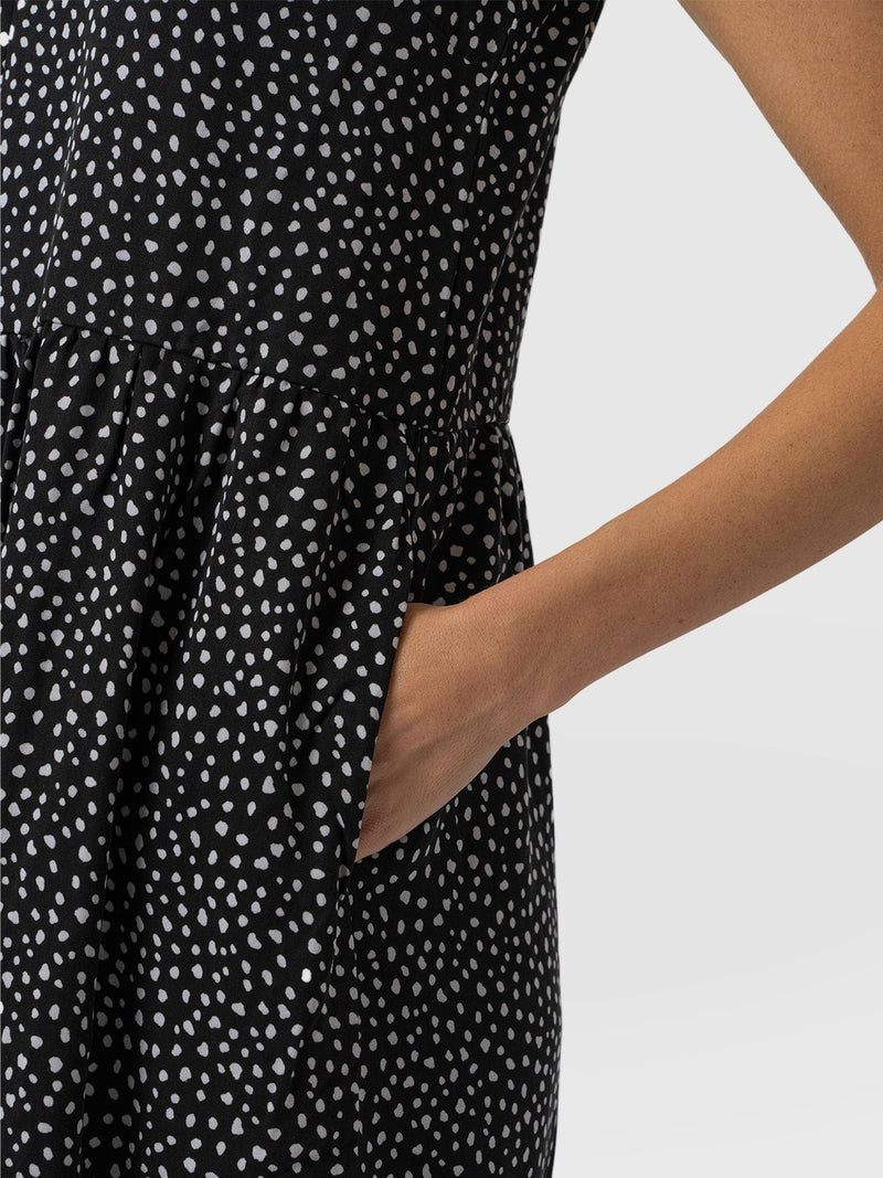 Greenwich Dress - Black Spot