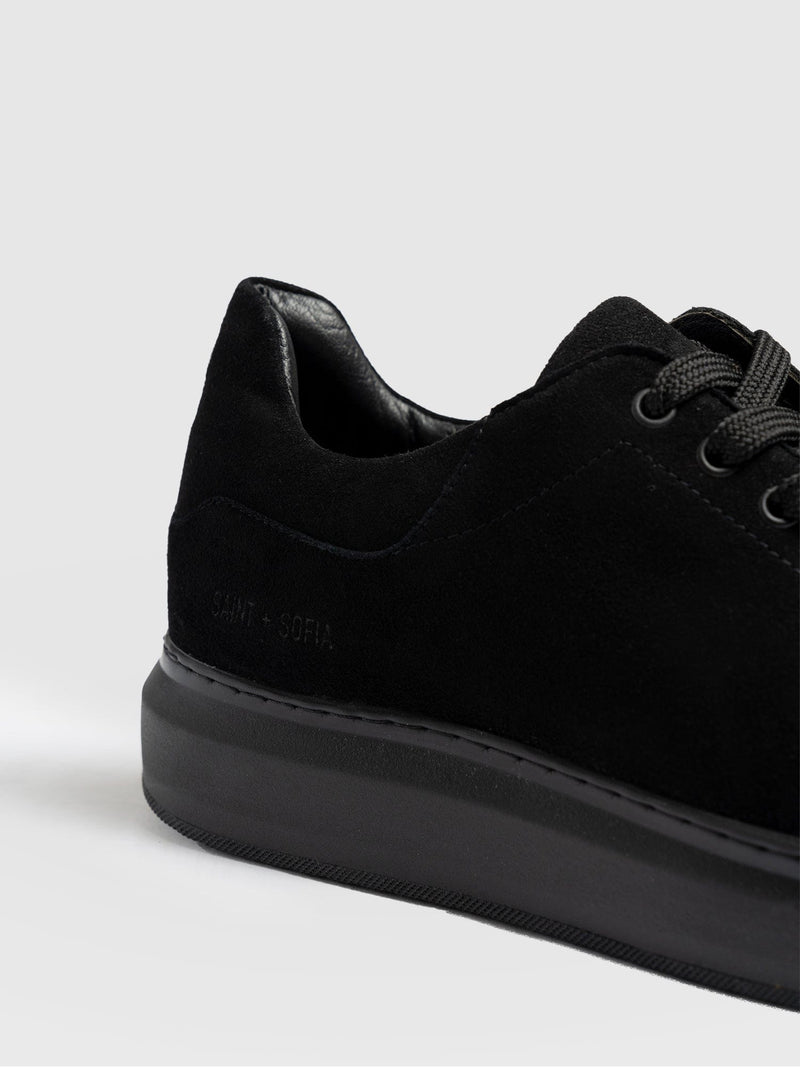 Hampstead Trainer - Black Suede