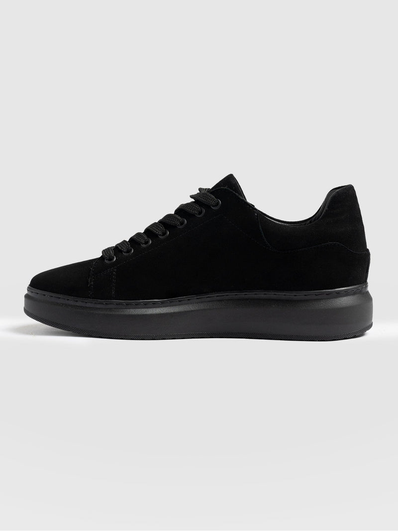 Hampstead Trainer - Black Suede