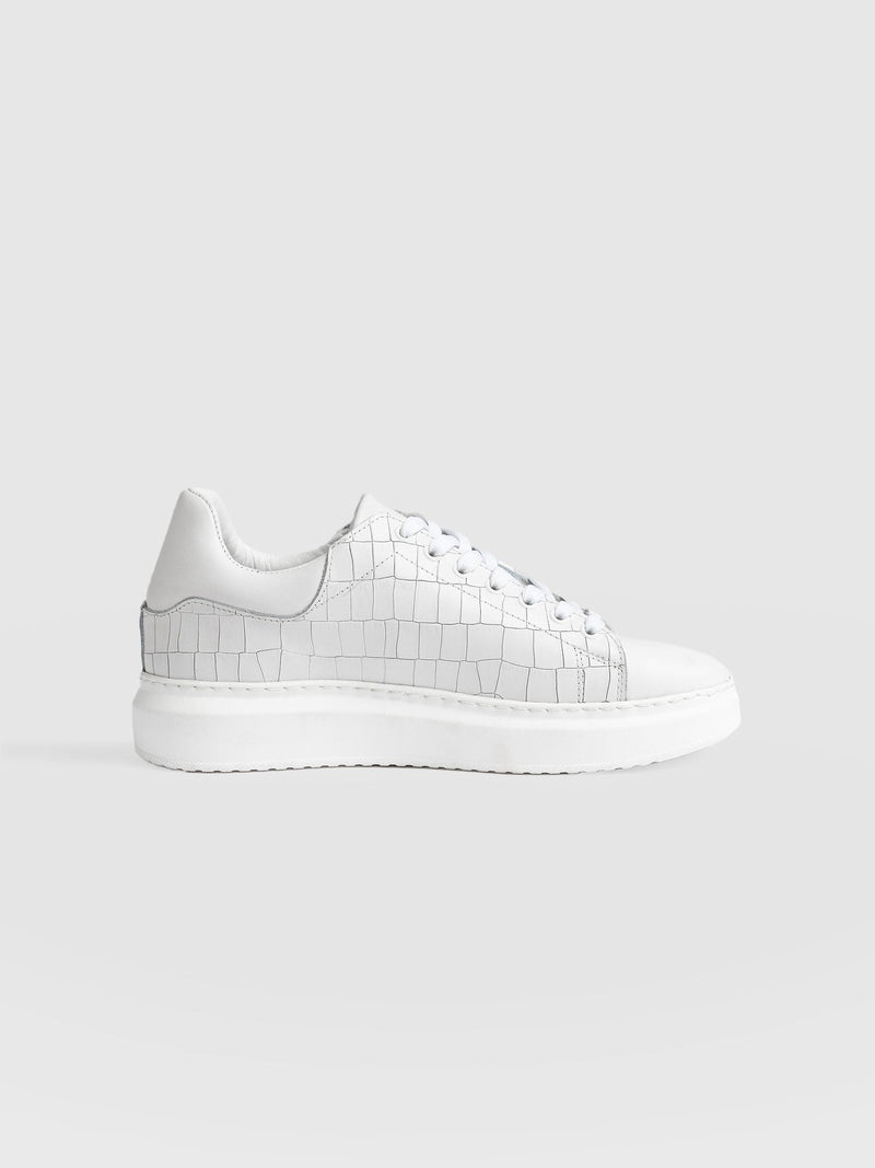 Hampstead Trainer - White Croc