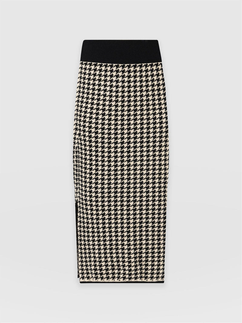 Warren Pencil Skirt - Houndstooth