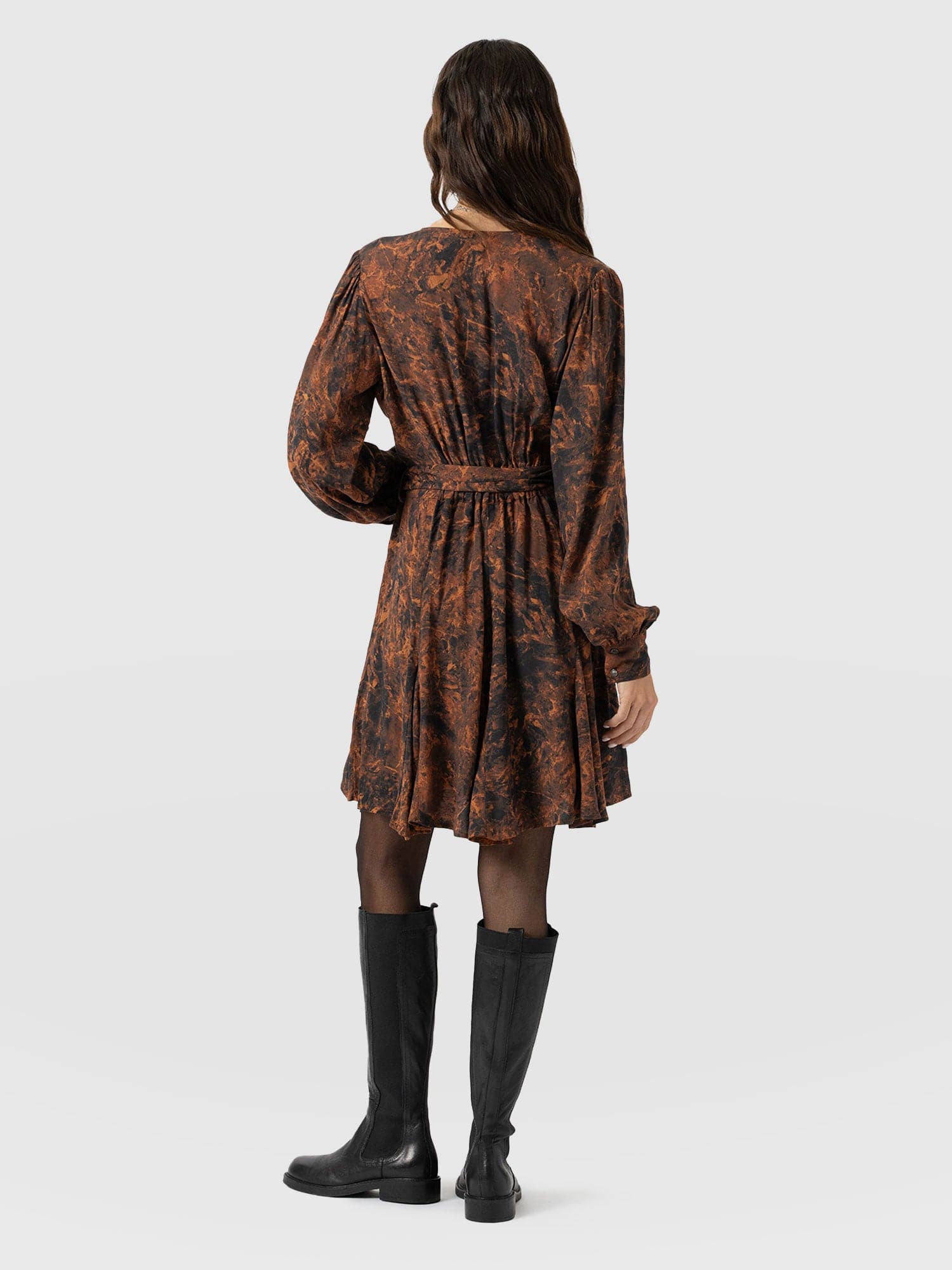 Joselyn Mini Dress - Brown Marble - Women's Dresses | Saint + Sofia® UK