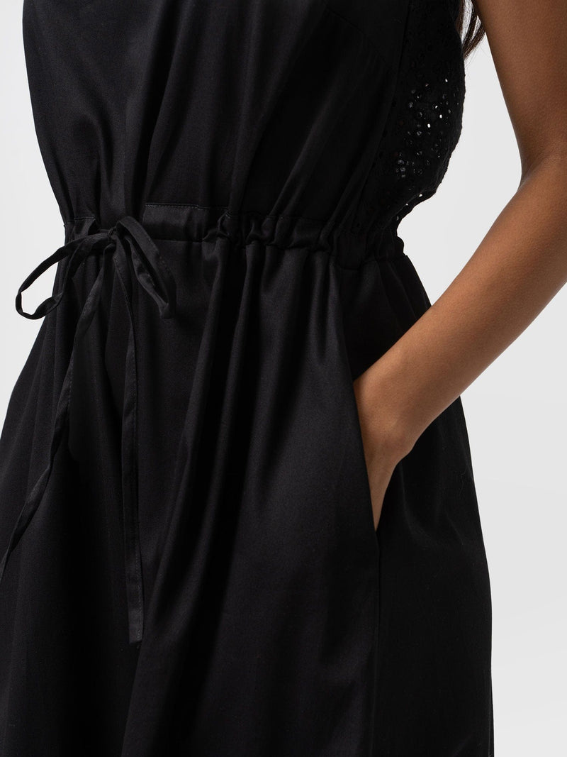 Kara Dress - Black Broderie