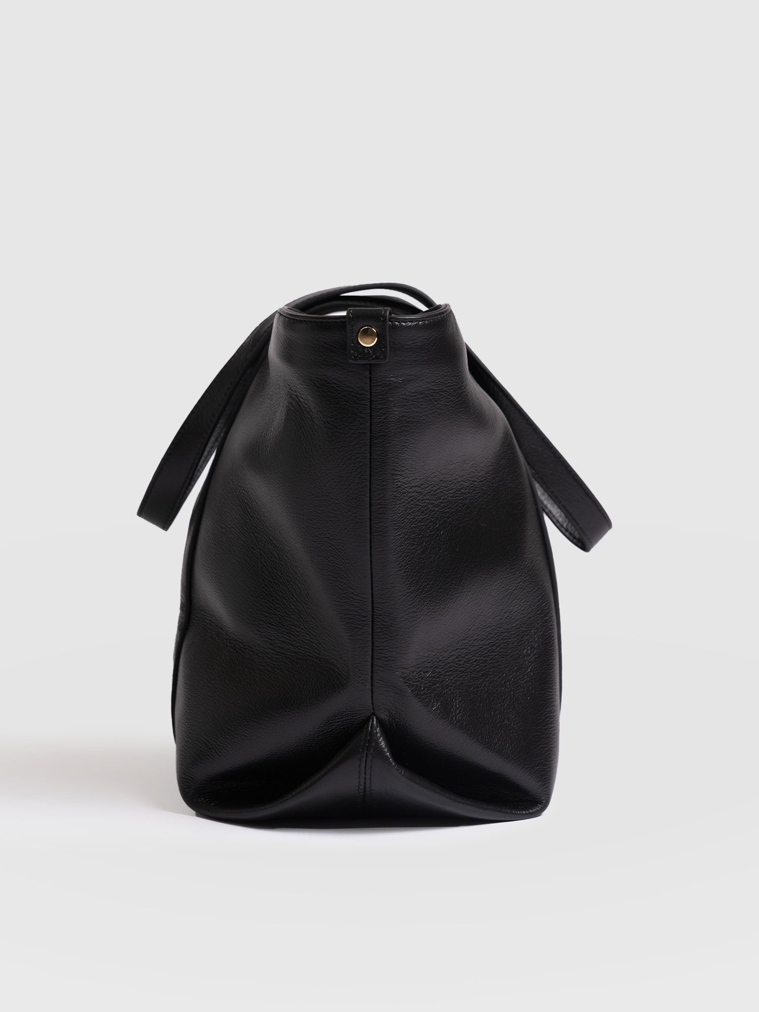 Kara Shopper Bag - Black Leather