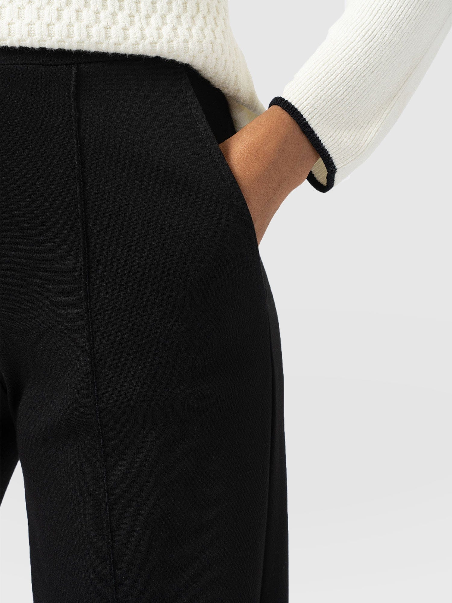 Keller Wide Leg Pant Black - Women's Trousers | Saint + Sofia® UK