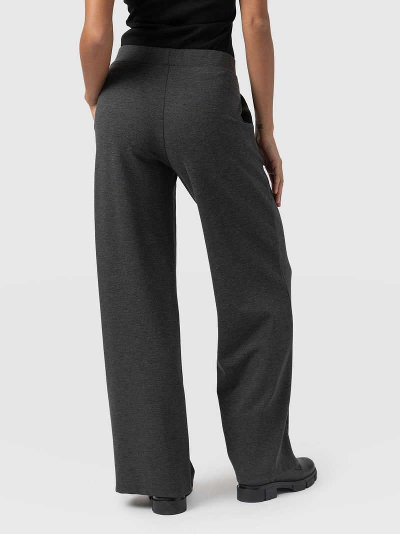 Keller Wide Leg Pant - Charcoal