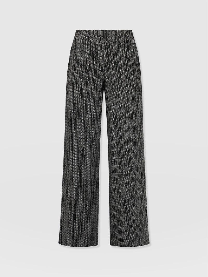 Keller Wide Leg Pant - Grey/Black