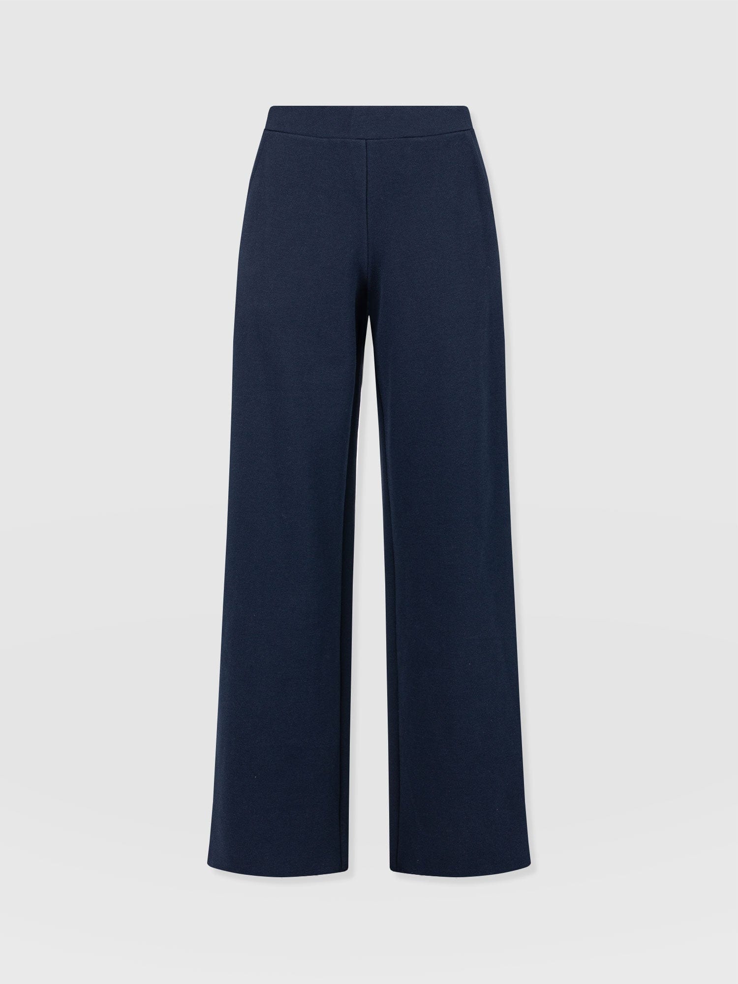 Keller Wide Leg Pant - Navy Twill-Regular - Women's Trouserss | Saint + Sofia® UK