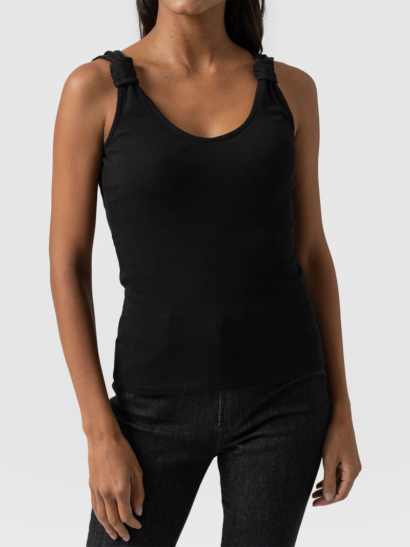 Knot Vest Rib - Black