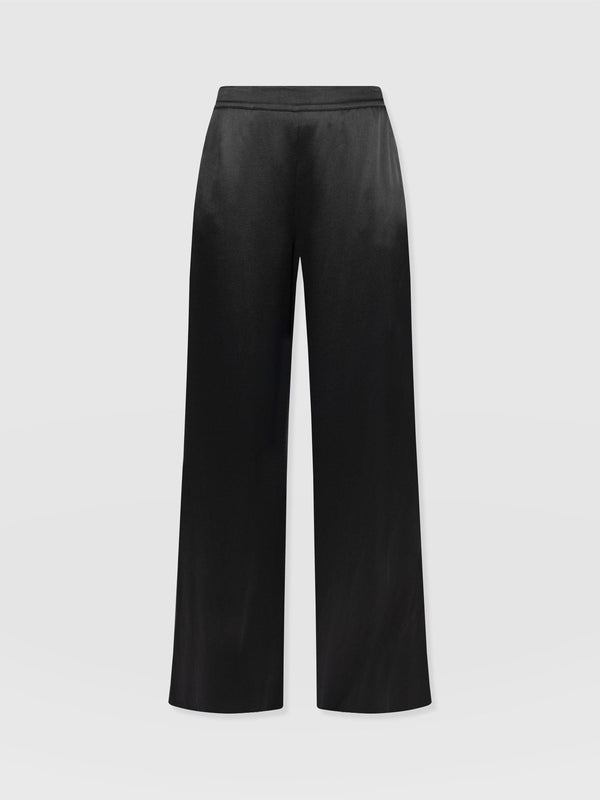 Langley Wide Leg Pant - Black